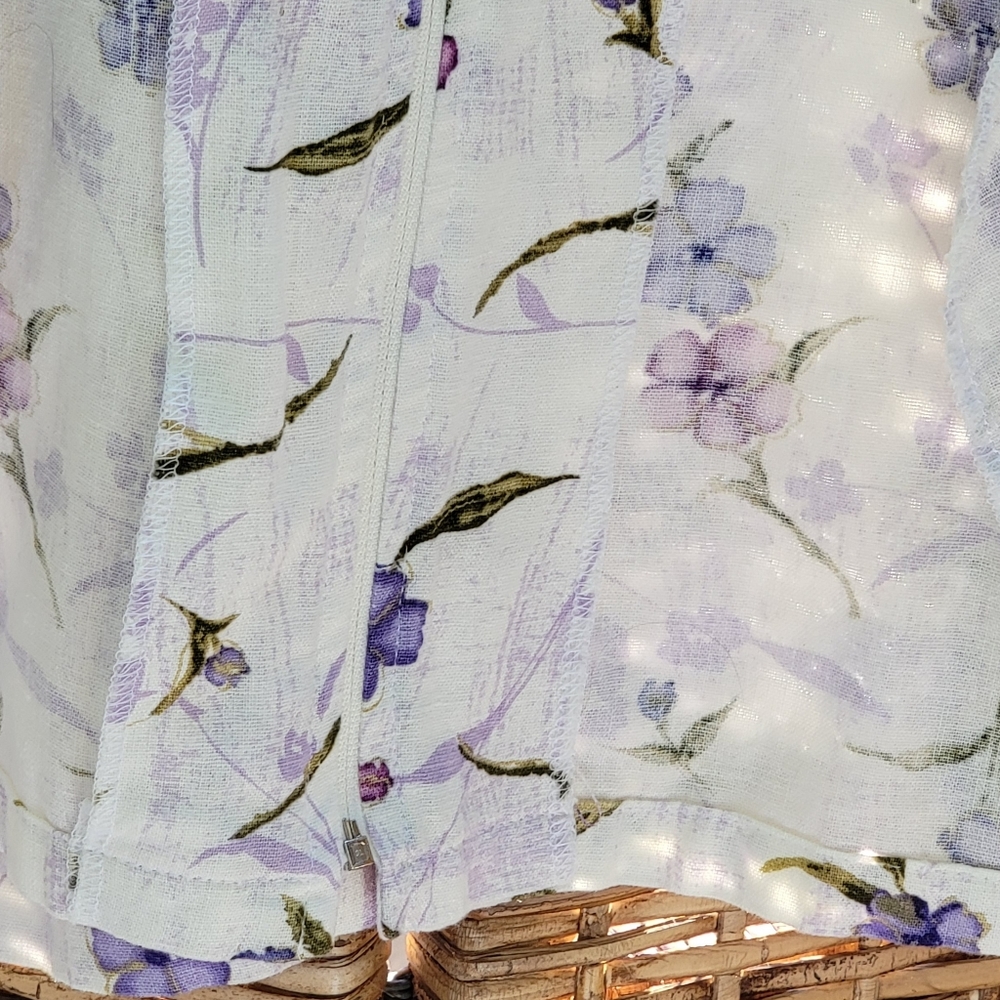 Floral Linen Shirt by Basic Threads - Picture 4 of 16